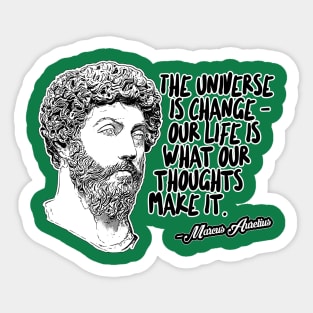 Marcus Aurelius Philosophy Quote Statement Design Sticker